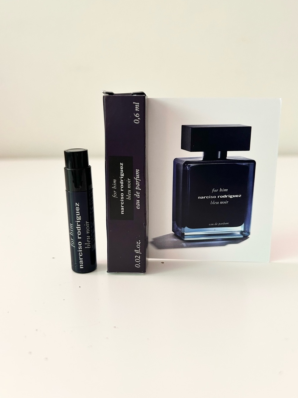 🌸NARCISO RODRIGUEZ Bleu de Noir for him EDP Vial Spray Sample 0.6 mL
